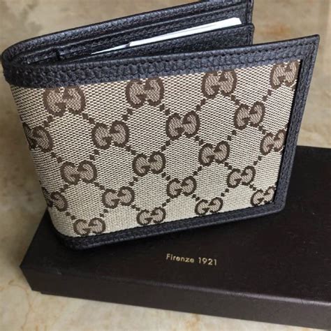 men gucci wallet monogram authentic